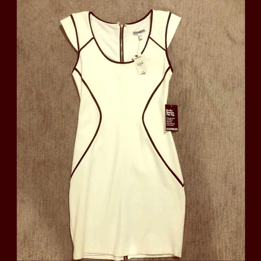 NEW WITH TAGS Express white midi dress